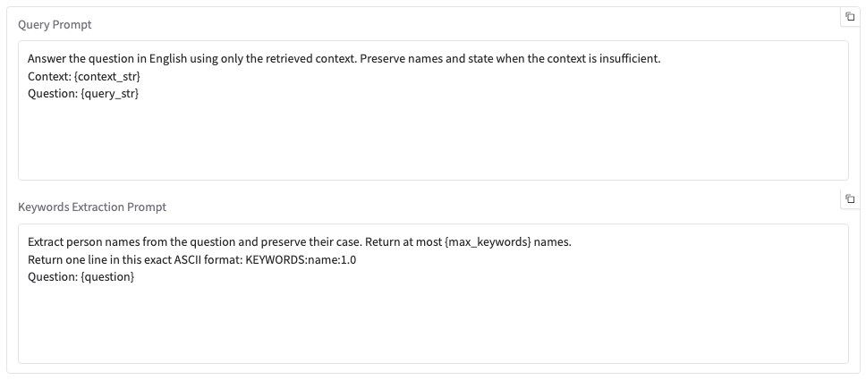 English prompts in GraphRAG