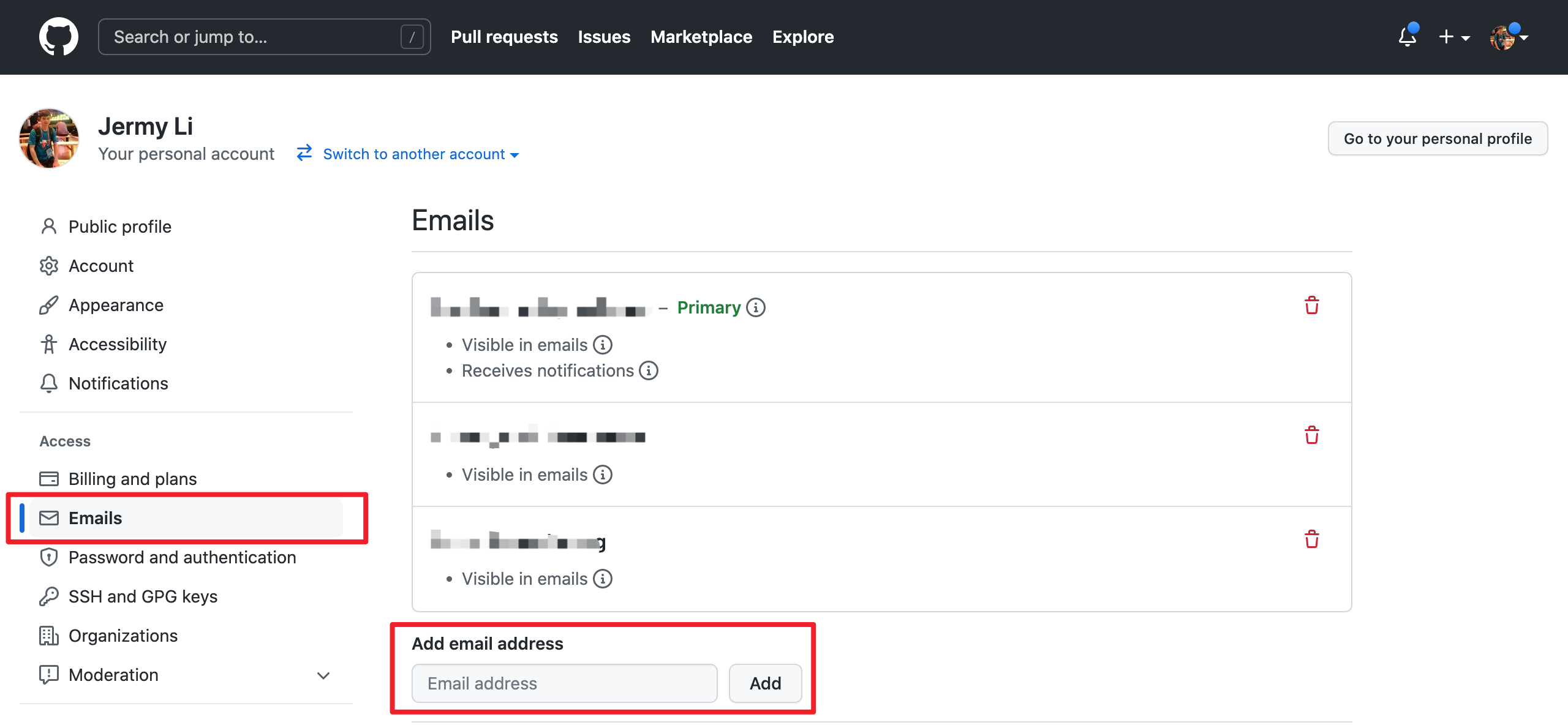 在 GitHub 中验证提交邮箱